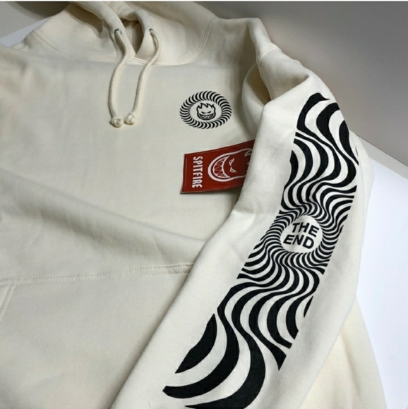 NWT! Spitfire 'The End' Swirl Sleeve Hoodie - Picture 7 of 10
